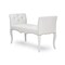 Baxton Studio Kristy Modern and Contemporary White Leather Classic Seating Bench 117-6345 - alternate 2